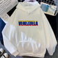 Sudadera con capucha venezolana para mujer, estilo gótico con gráficos de anime Y2K, ropa japonesa para mujer