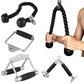 Équipement de portique pour l'entraînement des biceps, corde de traction à double tête, accessoires de gymnastique, poignée de presse inférieure pour triceps, muscles latéraux des triceps