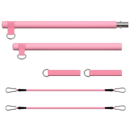 Resistance Pilates Bell Kit, Portable Home Gym Pilates Resistance Barbell Kit for Full Body Workouts