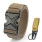HSSEE New 105cm to 125cm Elastic Belt for Men Metal Buckle Quick Release Military Tactical Belt Soft Nylon Casual Belt Male