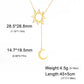 Lucktune Sun Moon Pendant Clavicle Chain Necklace Stainless Steel Bohemian Choker Necklace for Women Fashion New In Jewelry Gift