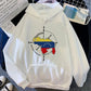 Sudadera con capucha venezolana para mujer, estilo gótico con gráficos de anime Y2K, ropa japonesa para mujer