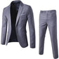 Men Spring 2 Pieces Classic Blazers Suit Sets Men Business Blazer +Pants Suits Sets Autumn Men Wedding Party Set