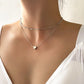 Fashion Crystal Zircon Heart Star Charm Layered Pendant Necklace Set for Women Charms Square Rhinestone Female Vintage Jewelry