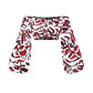 Conjunto de dos piezas con estampado étnico para mujer, top sexy de manga corta con cuello oblicuo y un hombro descubierto y falda larga de cintura alta.