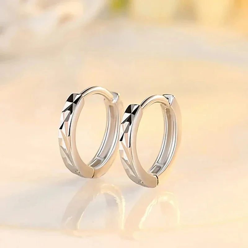 Pendientes URBABY de plata de ley 925 con forma de aguja, joyería de moda para mujer, de alta calidad, con diseño retro sencillo y tallado de estrellas.
