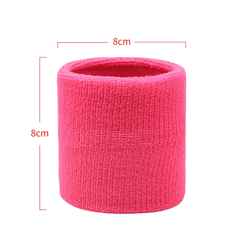 Cotton Wrist Support Band Wristband Sport Bracers Sweat Towel Cuff Tennis Wrist Guard Protector Strap Fitness Run Sweatband Gym