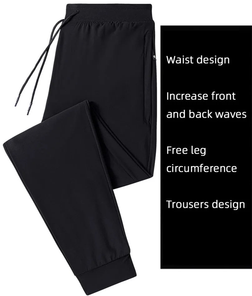 Thin Camouflage Joggers Men Zipper Pocket Streetwear Sweatpant Sportswear Jogging Sport Pants Tracksuit Trousers Plus 5XL Z1
