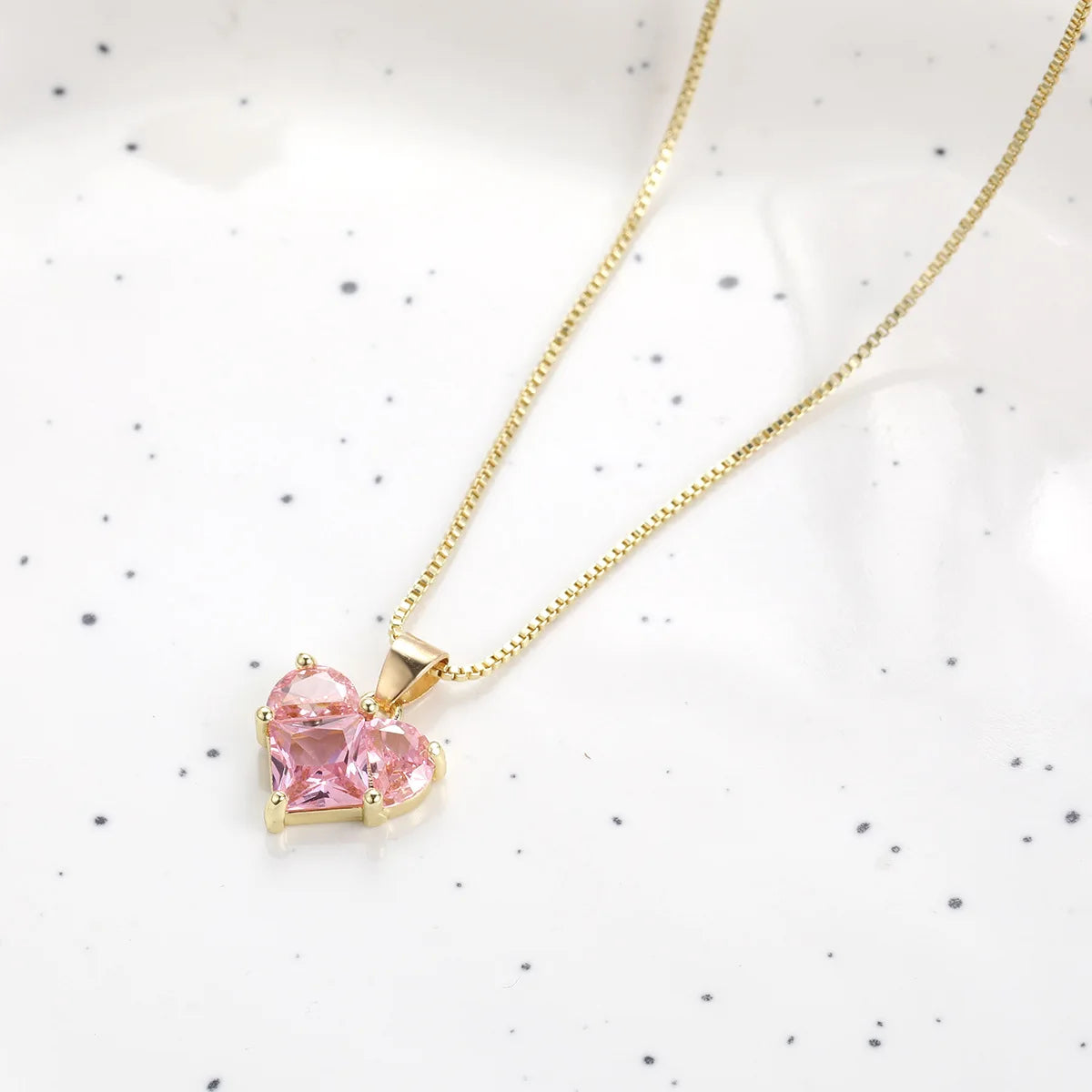 Fashion Tulip Drop Pendant Necklace for Women Luxury Shiny Zircon Accessory Clavicle Chain Necklace Sweet Girl Jewelry Gift 2024