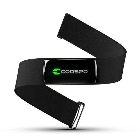 Monitor de frecuencia cardíaca recargable COOSPO H9Z con correa para el pecho, Bluetooth 5.0, sensor de frecuencia cardíaca ANT+, resistente al agua IP67, compatible con Garmin, Wahoo y Zwift.