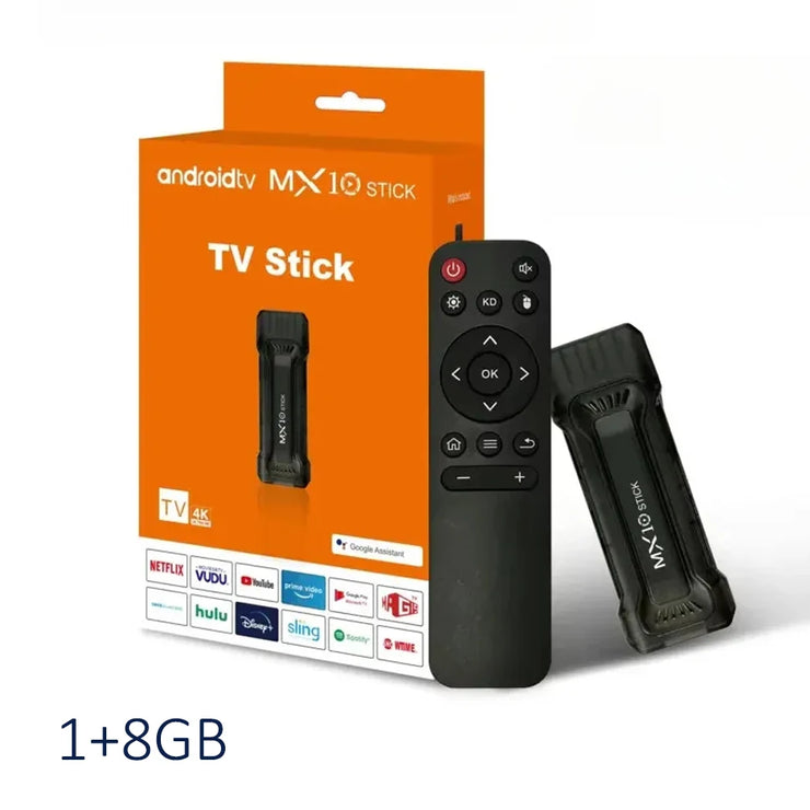 MX10 F3/MX10 mini TV stick android13 h618 ATV 4K HD TV box 2.4/5G WiFi smart TV receiver for Google YouTube Netflix media player