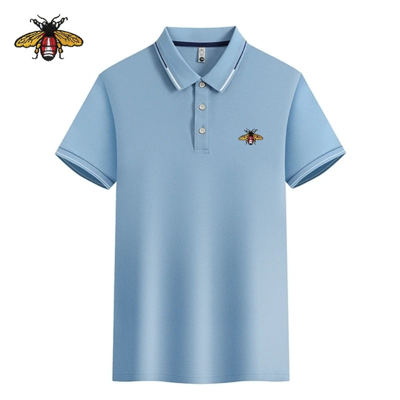Summer New High Quality Embroidered Polo Shirt, Family Wear, Men's Fashion, Leisure, Breathable, Cool Short Sleeve T-shirt Top