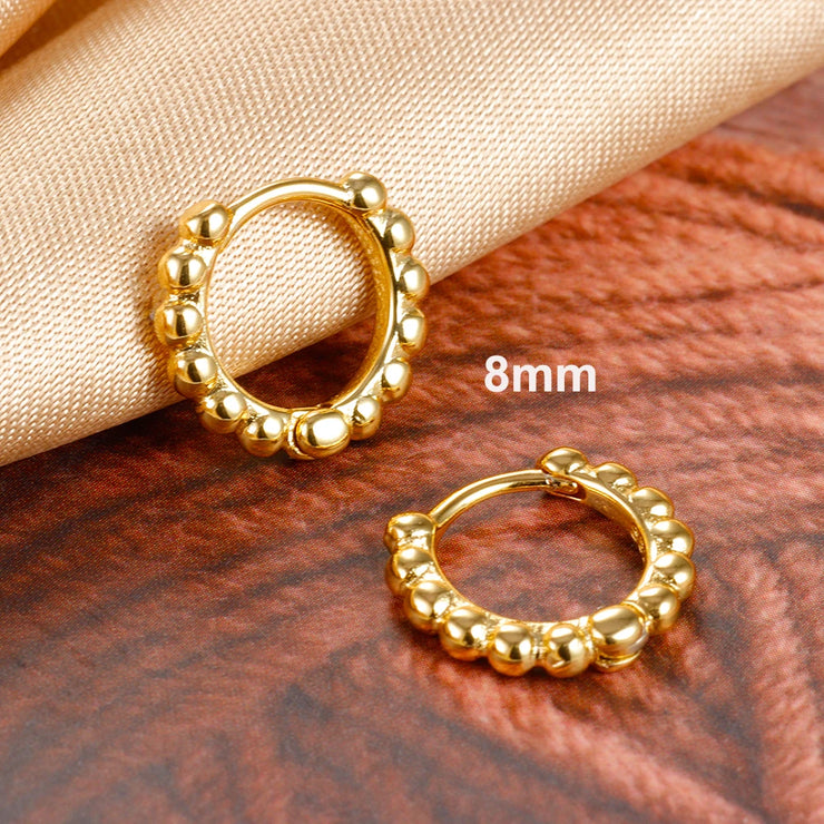 2023 New Fashion Stainless Steel Flower Small Hoop Earrings Women Korean Crystal Zirconia Cartilage Earrings Piercing Jewelry