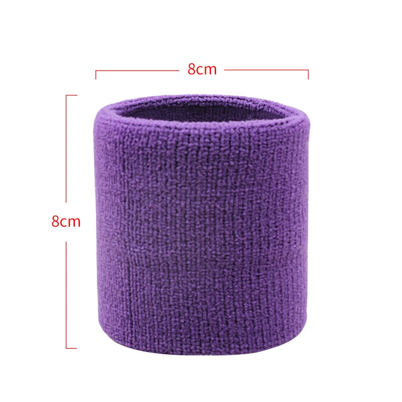 Cotton Wrist Support Band Wristband Sport Bracers Sweat Towel Cuff Tennis Wrist Guard Protector Strap Fitness Run Sweatband Gym
