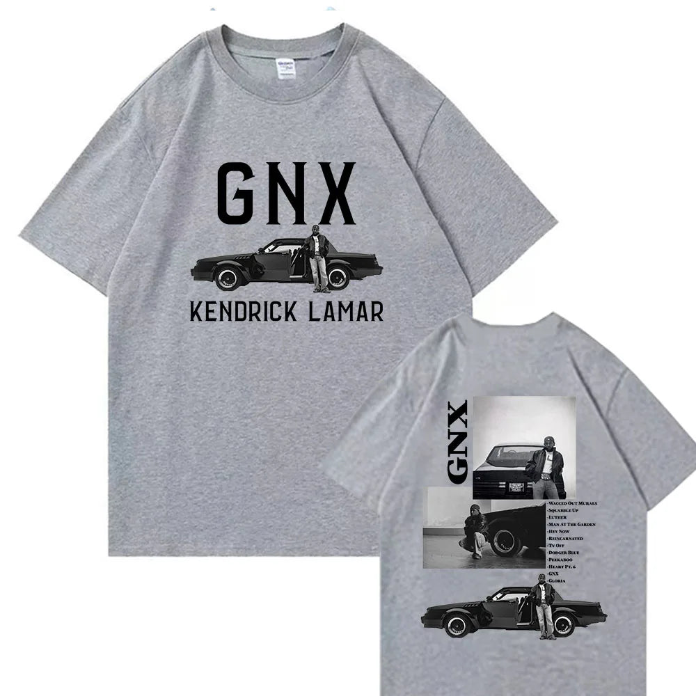 Kendrick Lamar GNX Tour T-Shirts Unisex Harajuku O-Neck Short Sleeve Shirts Commemorative Shirt