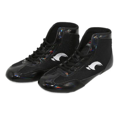 Botas de boxeo para hombre y mujer, calzado de lucha libre, zapatillas de combate, equipo de gimnasio, botas de entrenamiento, tallas grandes 35-46