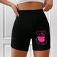 Cute Little Bear Printing Women Elastic Pants Hip Hop Breathable Shorts Street Summer Tight Pants Casual Oversize Sports Pants
