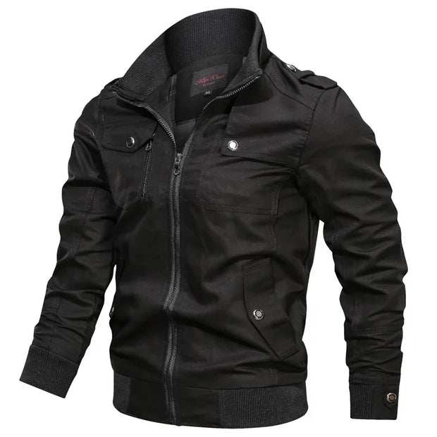 Spring Autumn Jacket Men Cotton Windbreaker Cargo Coat Unload Men's Tactics Jackets Man Cargo Casual Jacket Mens Clothes 2022