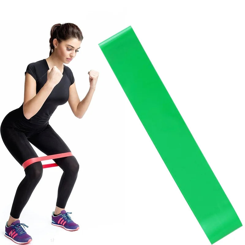 Bandas de resistencia deportivas de varios colores para yoga, equipo de gimnasio, TPE, bandas elásticas para fitness en casa, entrenamiento de fuerza para Pilates.