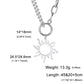 Lucktune Sun Moon Pendant Clavicle Chain Necklace Stainless Steel Bohemian Choker Necklace for Women Fashion New In Jewelry Gift