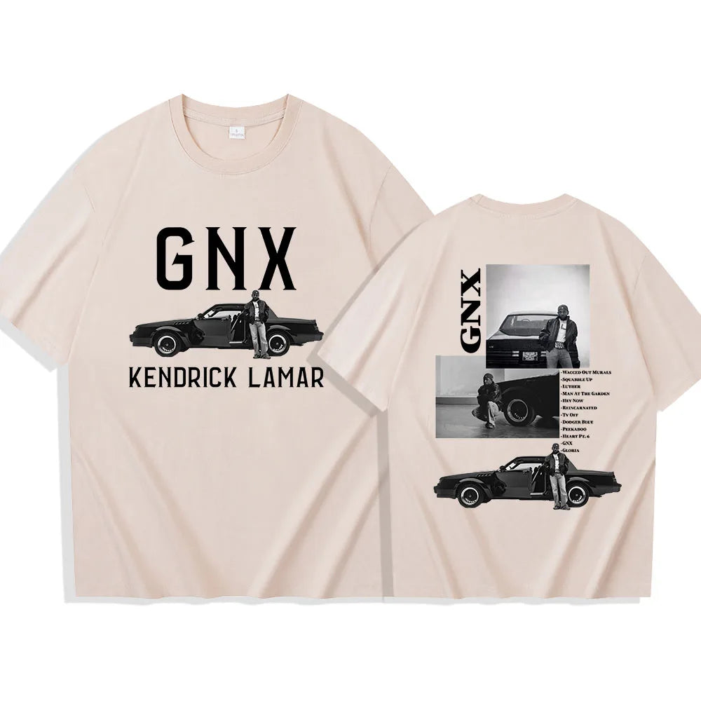 Kendrick Lamar GNX Tour T-Shirts Unisex Harajuku O-Neck Short Sleeve Shirts Commemorative Shirt
