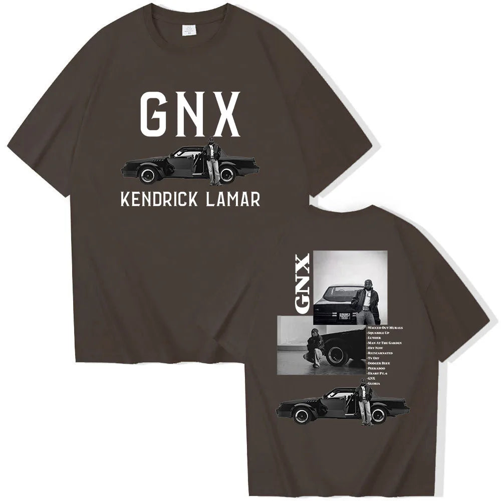 Kendrick Lamar GNX Tour T-Shirts Unisex Harajuku O-Neck Short Sleeve Shirts Commemorative Shirt