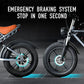 Bicicleta eléctrica IDOTATA-S7 para adultos, batería doble, 48 V, 70 Ah, 20 pulgadas, neumáticos anchos 4.0, bicicleta eléctrica para nieve y montaña, 2000 W