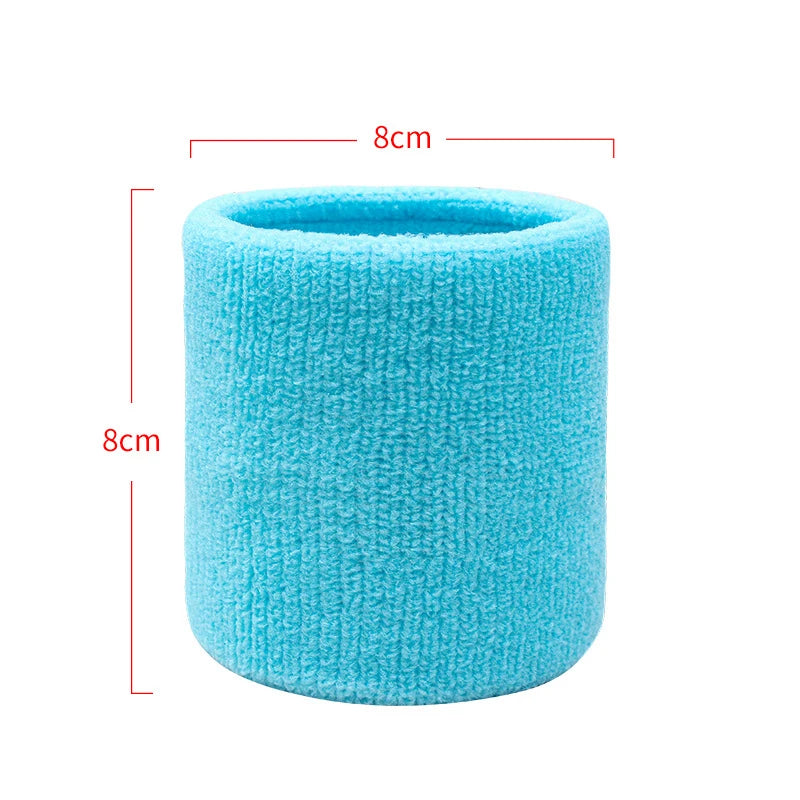Cotton Wrist Support Band Wristband Sport Bracers Sweat Towel Cuff Tennis Wrist Guard Protector Strap Fitness Run Sweatband Gym