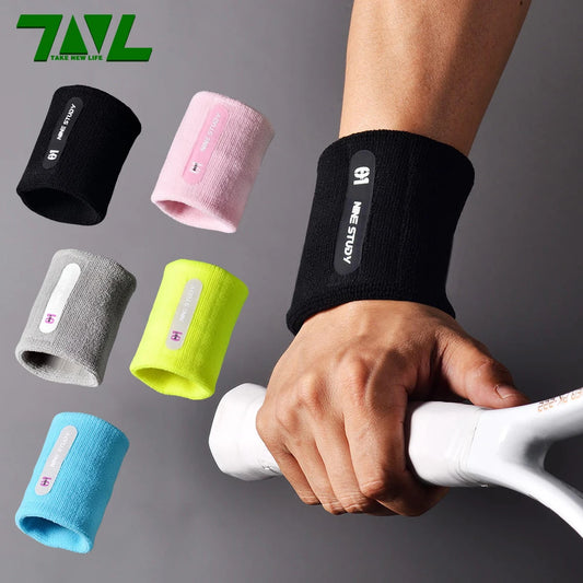 Muñequeras absorbentes de sudor para gimnasio, deportes, culturismo, fitness, correr, baloncesto, muñequeras transpirables de algodón [1 unidad]