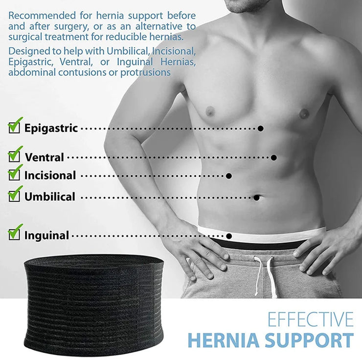 1Pcs Umbilical Hernia Belt Brace – Abdominal Hernia Binder for Belly Button Navel Hernia Support - for Incisional, Epigastric
