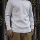 Non Stock Waffle Thermal Shirt 400g Heavy Weight Crew Neck Men's Long Sleeve Tee