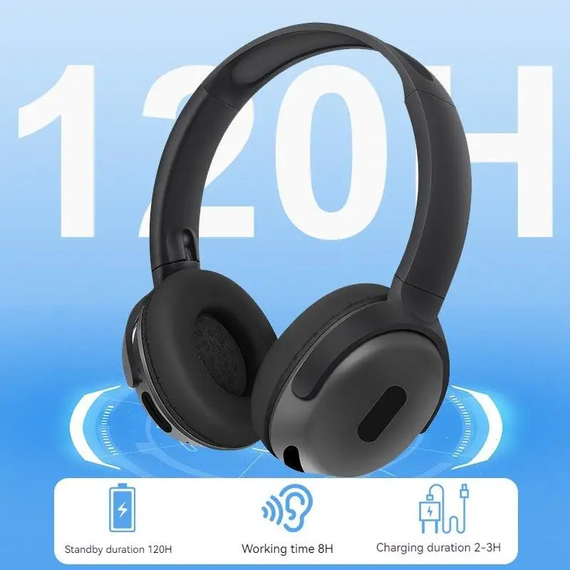NEWMSNR Hifi Stereo Foldable Wireless Headphones Bluetooth Sports Earphones Noise Cancelling Headphones with Mic Gamer Headsets