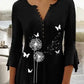 Chemise ample à imprimé pour femme, style streetwear, boutonnée, idéale pour le week-end
