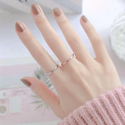 2MM Thin Titanium Steel Silver color Couple Ring Smooth Simple Fashion Rose Gold Color Finger Ring For Women and Men mens gifts